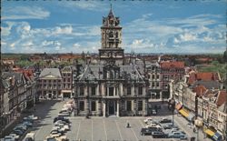 Delft Market Square with Town Hall Postcard