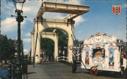 Amsterdam Draaiorgel C. Perlee & Bridge Postcard