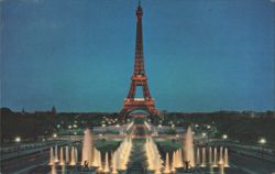 Eiffel Tower from the Trocadero, Paris Postcard