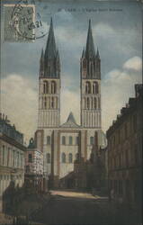 L'Eglise Saint-Etienne, Caen Postcard