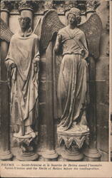 Saint-Nicaise & Smile of Reims, Before Conflagration Postcard