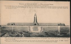 Douaumont Ossuary Principal Front, Verdun Memorial Postcard