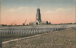 Douaumont Ossuary & National Cemetery, Verdun, France Postcard
