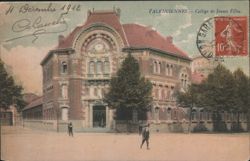 Valenciennes, Collège de Jeunes Filles Postcard