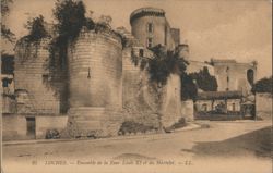 Loches Castle Louis XI Tower and Martelet Ensemble Postcard