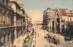 Lyon - Place des Cordeliers & Église Saint-Bonaventure Postcard