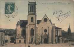 Cathédrale Saint-Caprais Façade, Agen Postcard