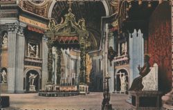 Interior St. Peter's Basilica Postcard