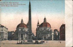 Place of the People, St. Mary of Miracles & Montesanto Postcard