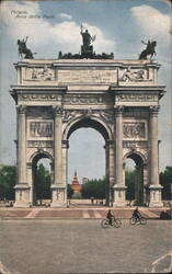 Milano. Arco della Pace. Postcard