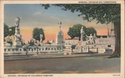 Columbus Cemetery Interior, Havana, Cuba Postcard