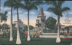 Fraternity Park, Cuban Telephone Co. Bldg., Havana Postcard