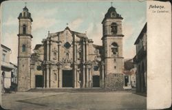 Habana La Catedral Postcard