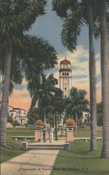 University of Puerto Rico, Tower & Carillon, Rio Piedras, PR Postcard