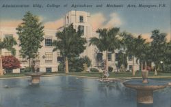 Administration Bldg., College of Agriculture & Mechanic Arts Postcard