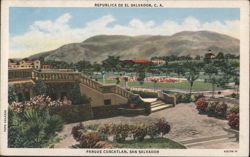 Parque Cuscatlan Gardens, San Salvador Postcard