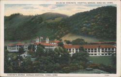 Concrete Wards, Gorgas Hospital, Canal Zone Postcard