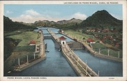 Pedro Miguel Locks, Panama Canal Postcard