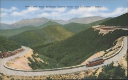 Mamulique Pass, Winding Road with Bus Postcard