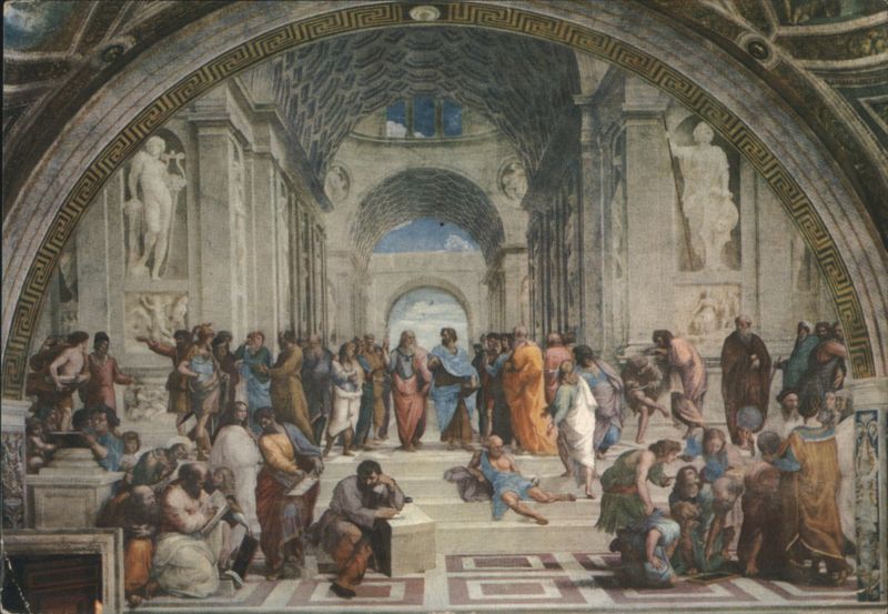 Raphael's School of Athens, Stanza della Segnatura Vatican City