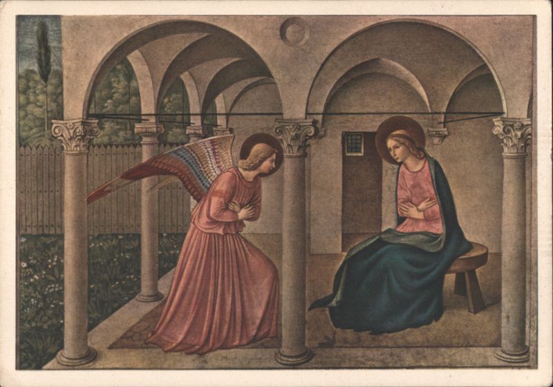 The Annunciation by Beato Angelico, Florence Italy