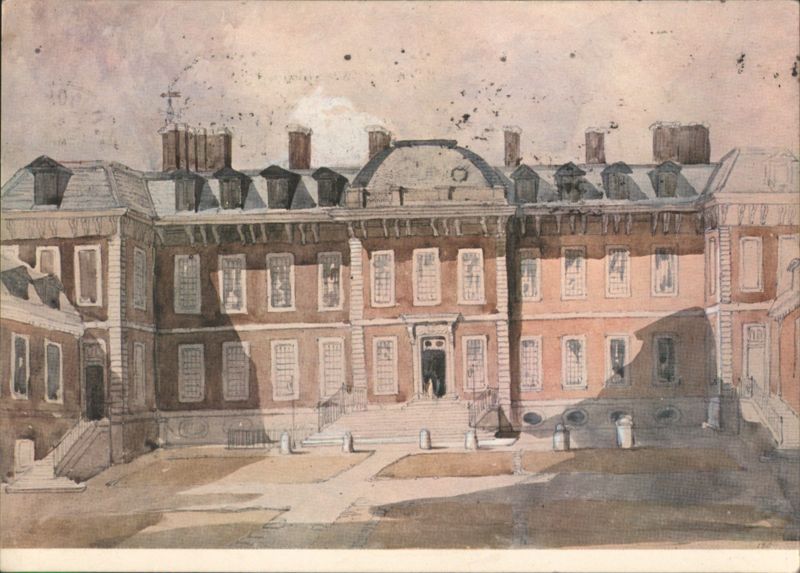 British Museum South Front, 1842 Watercolor by J.W. Archer London United Kingdom