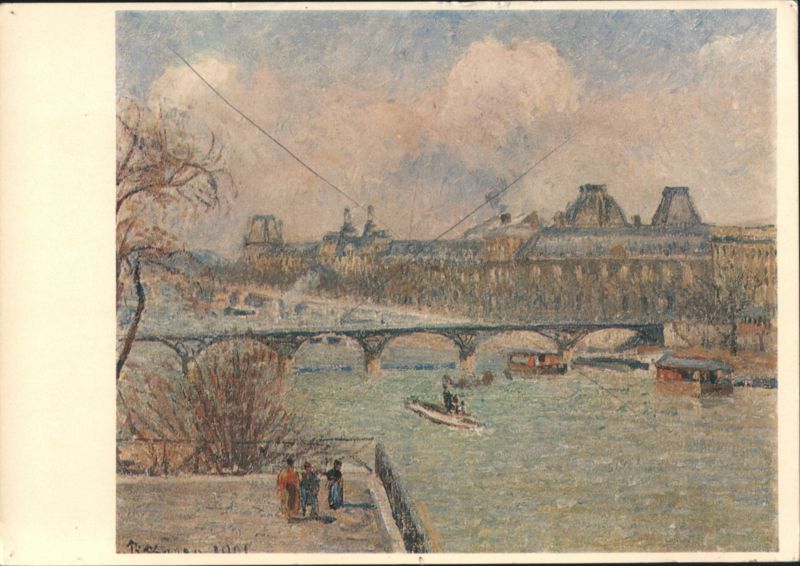 View of the River Seine, 1901 France Camille Pissarro