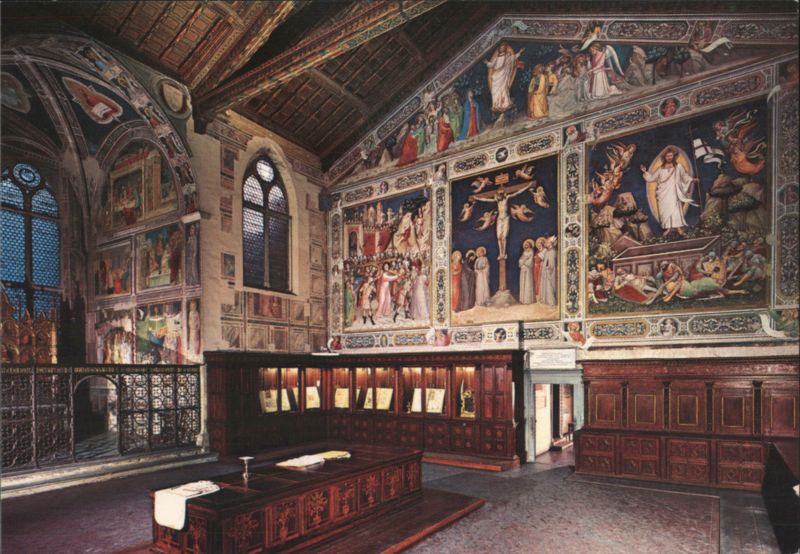 Santa Croce Sacristy Interior, Florence Italy