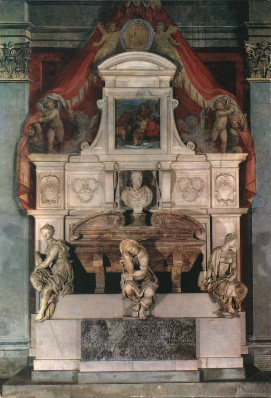 Florence, Basilica di S. Croce, Michelangelo Monument Italy