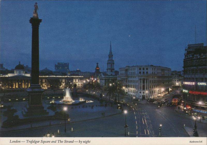 London – Trafalgar Square and The Strand – by night United Kingdom