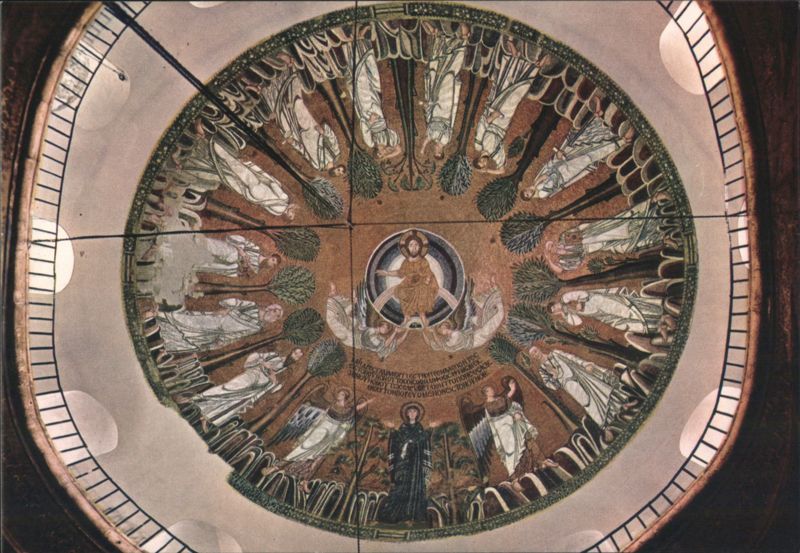 St. Sophia Dome, Ascension of Christ Mosaic, 9th Cent. Thessaloniki Greece