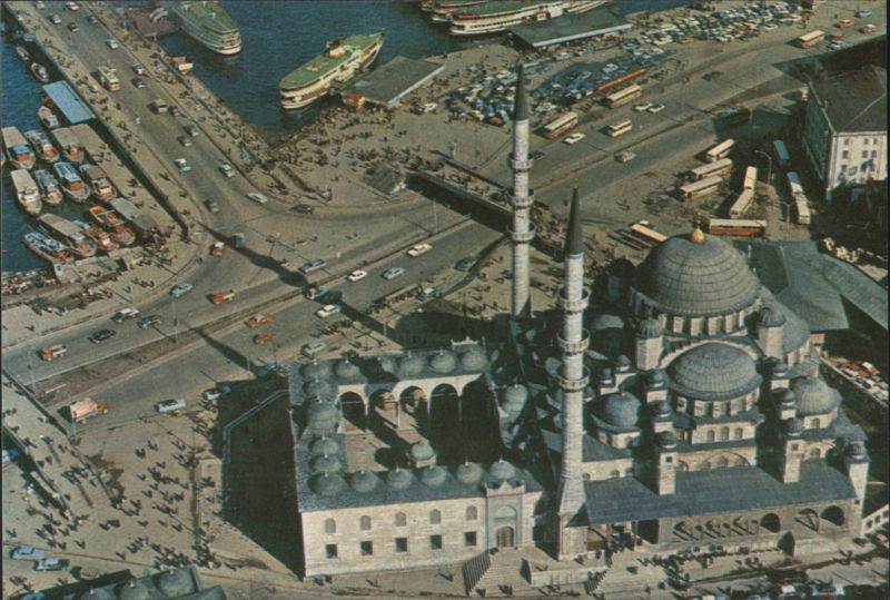 Yeni Camii Mosque Aerial View, Istanbul Turkey Greece, Turkey, Balkan States