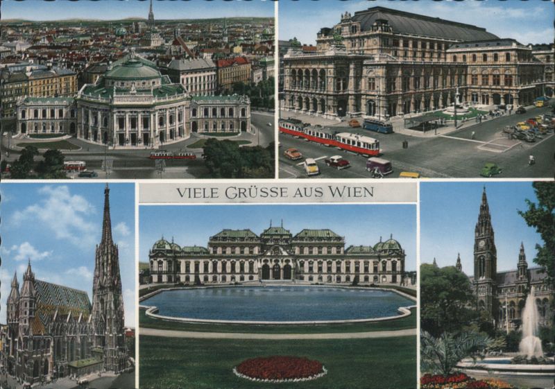 Viele Grüsse aus Wien: Opera, Belvedere, St. Stephen's Vienna Austria