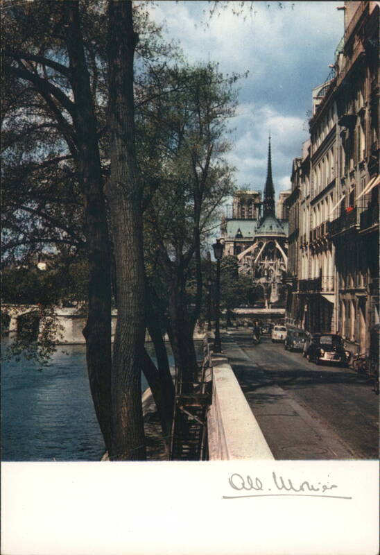 Le Quai d'Orléans et Notre-Dame, Paris France