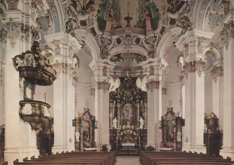 Wallfahrtskirche Steinhausen (Württ.) Interior Germany