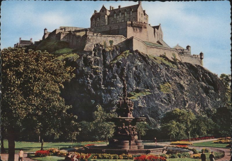 Edinburgh Castle, Fountain, Scotland