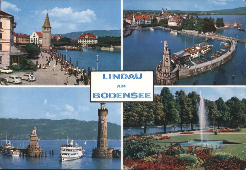 Lindau am Bodensee: Harbor, Lighthouse, Lion Statue Germany
