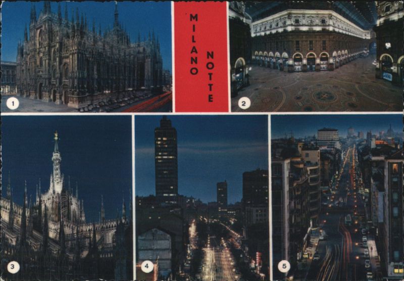 Milano Notte - Duomo, Galleria Vittorio Emanuele II, Streets Italy