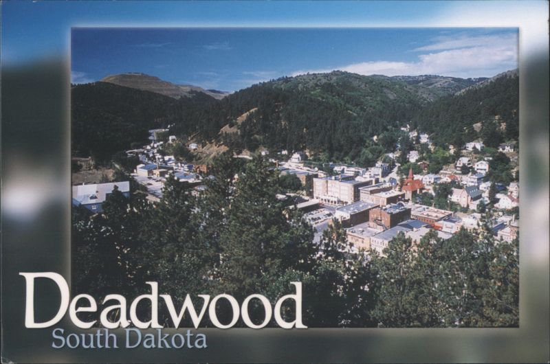 Deadwood, South Dakota - Aerial View of Town SD Tourism