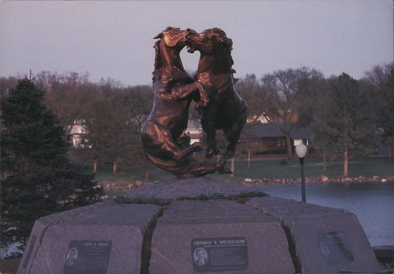 Korczak's Fighting Stallions Bronze, Pierre, SD South Dakota