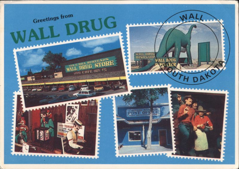 Wall Drug Store, Dinosaur, Free Ice Water, SD South Dakota