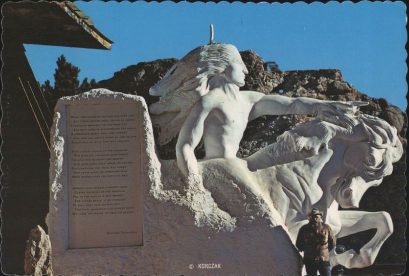 Crazy Horse Mountain Memorial Model Custer South Dakota