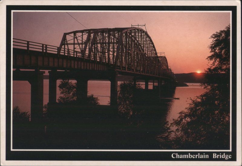 Chamberlain Bridge, Missouri River Sunset South Dakota