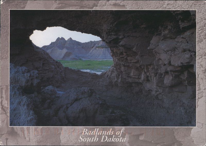 Badlands of South Dakota - Erosion Carved Pinnacle View