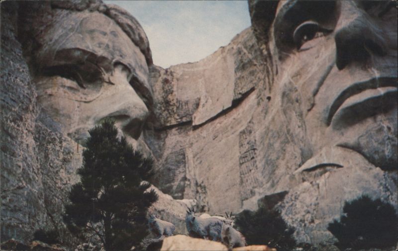 Mt. Rushmore, Roosevelt, Lincoln, Mountain Goats South Dakota