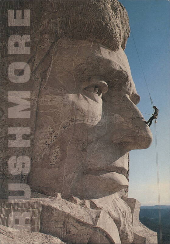 Mount Rushmore Abraham Lincoln Face Lift Maintenance South Dakota