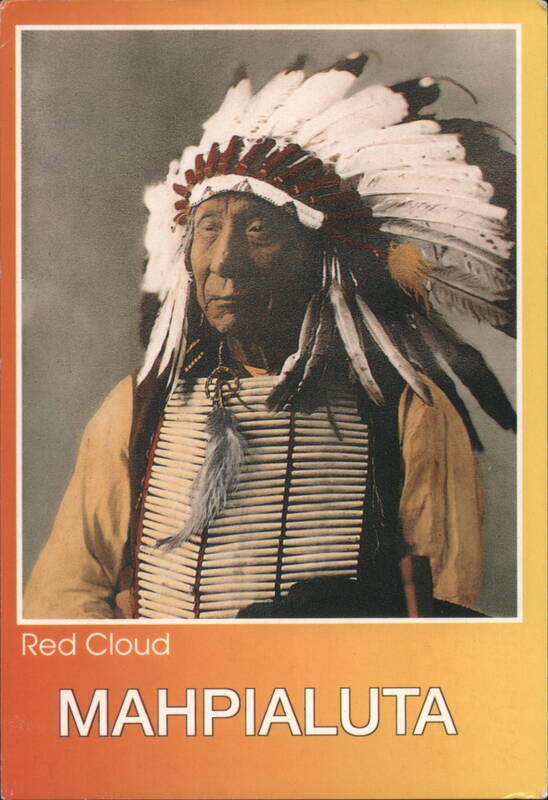 Red Cloud Mahpialuta Oglala Sioux Chief Portrait Native Americana