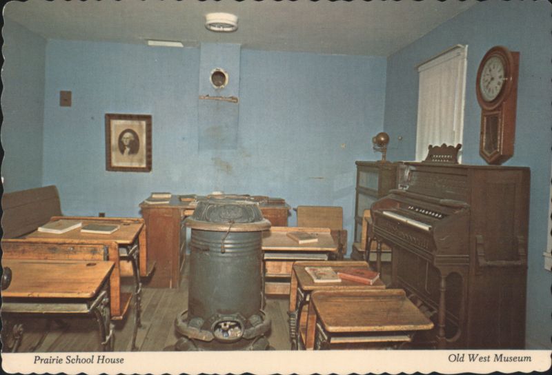 Prairie School House Interior, Old West Museum Chamberlain South Dakota
