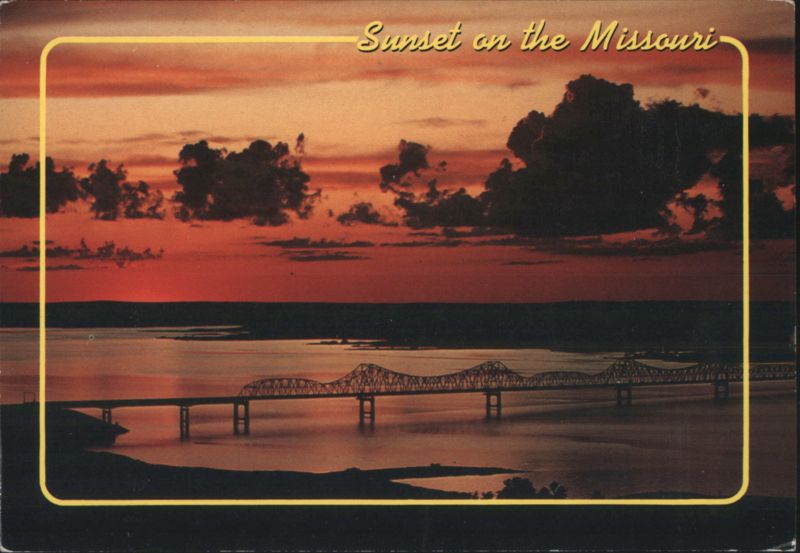 Sunset on the Missouri River, South Dakota