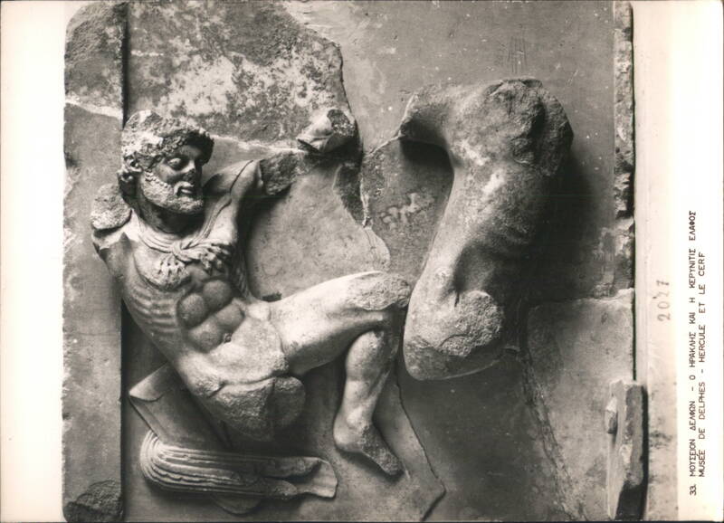 Hercules & Ceryneian Hind, Delphi Museum Greece Greece, Turkey, Balkan States